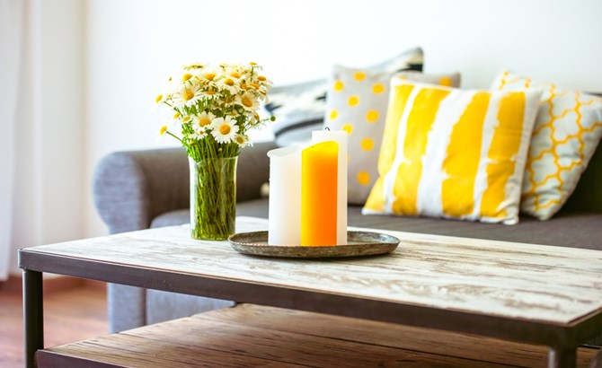 Living room flowers