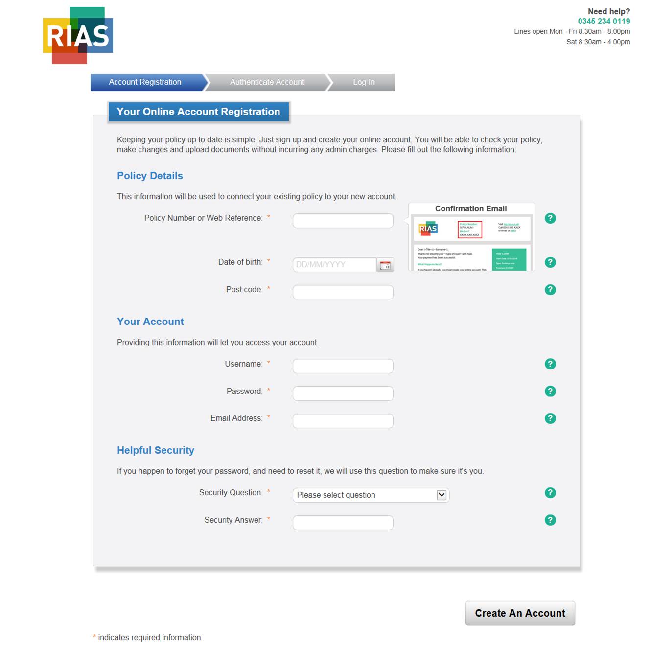 Rias Home Insurance Emergency Number