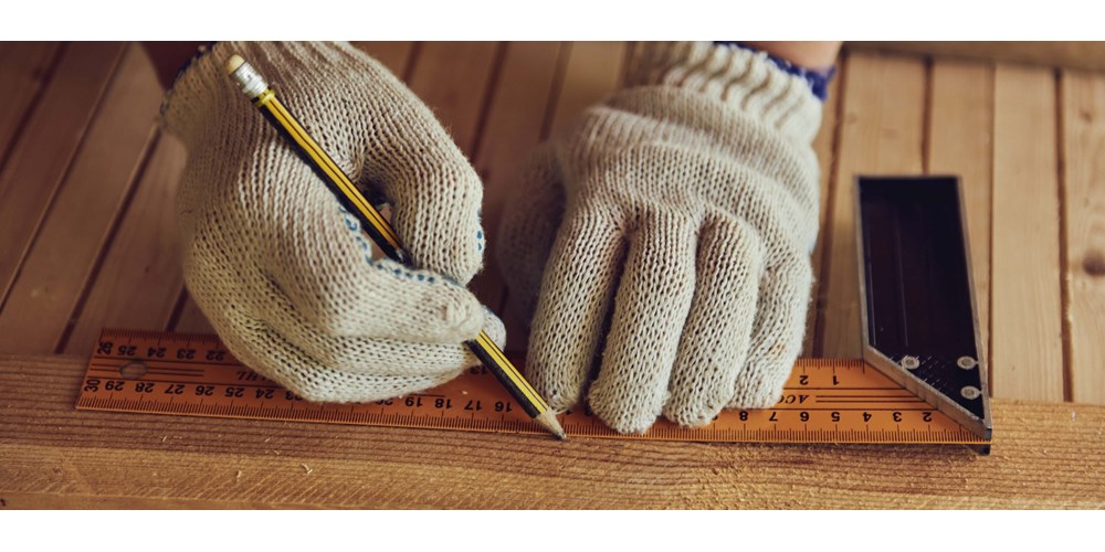 Carpenter with ruler