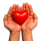 heart in hand symbol